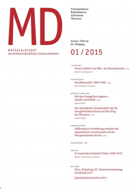 Coverbild Materialdienst 1-2015